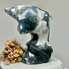 Load image into Gallery viewer, Moss Agate Dolphins