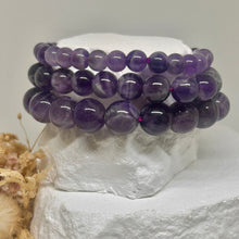 Load image into Gallery viewer, Chevron Amethyst Elastic Bracelets