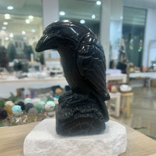 Load image into Gallery viewer, Black Obsidian Crow