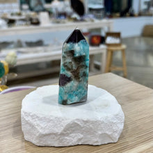 Load image into Gallery viewer, Amazonite & Smokey Quartz Points