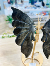 Load image into Gallery viewer, Golden Obsidian Butterfly