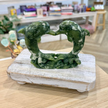 Load image into Gallery viewer, Green Jade Dolphins