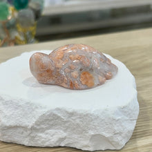 Load image into Gallery viewer, Pink Blossom Agate Turtle