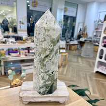 Load image into Gallery viewer, Moss Agate Tower