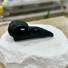 Load image into Gallery viewer, Black Obsidian Crow Skull