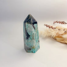 Load image into Gallery viewer, Amazonite & Smokey Quartz Points
