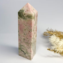 Load image into Gallery viewer, Pink Opal with Epidote Points