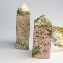 Load image into Gallery viewer, Pink Opal with Epidote Points