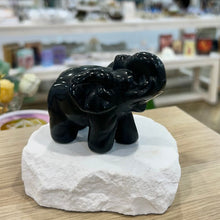 Load image into Gallery viewer, Black Obsidian Elephant
