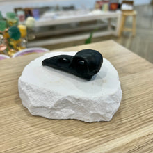 Load image into Gallery viewer, Black Obsidian Crow Skull
