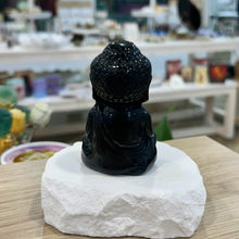 Load image into Gallery viewer, Black Obsidian Buddha

