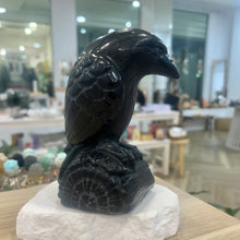 Load image into Gallery viewer, Black Obsidian Crow
