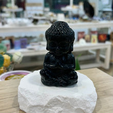 Load image into Gallery viewer, Black Obsidian Buddha

