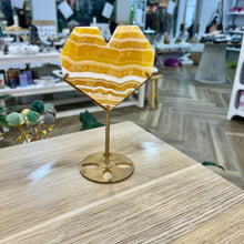 Load image into Gallery viewer, Orange Calcite Heart

