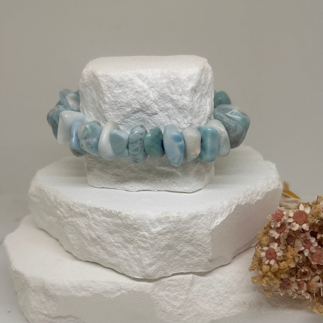 Larimar Elastic Bracelet