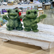 Load image into Gallery viewer, Green Jade Disco Frogs
