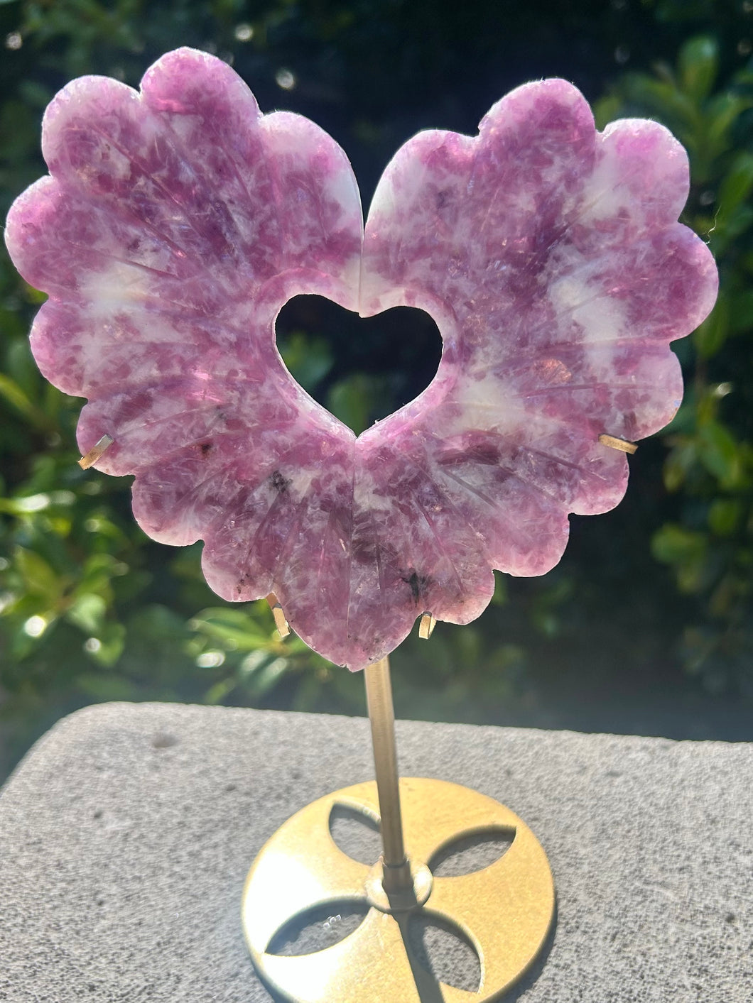 Lepidolite Heart