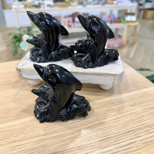 Load image into Gallery viewer, Black Obsidian Dolphin
